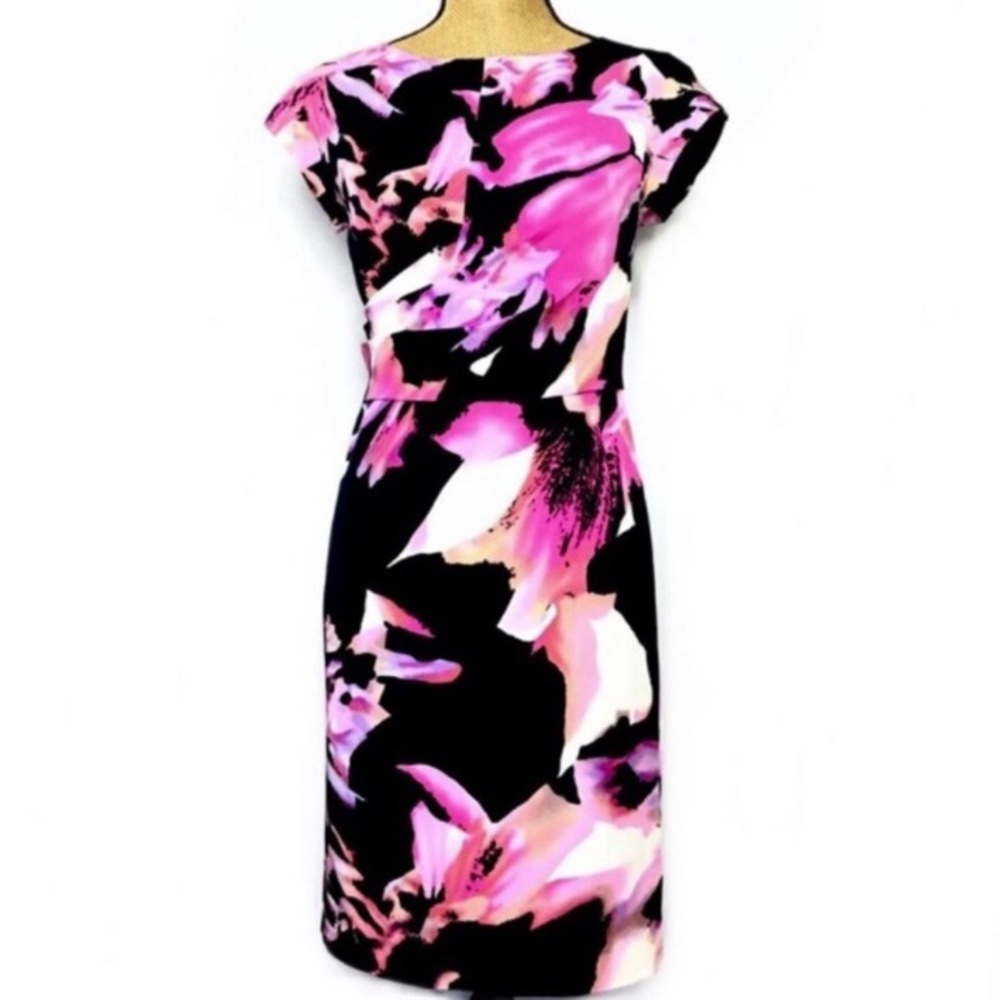 Ann Taylor Silk Career Office  Special Occasion Floral Dress 0